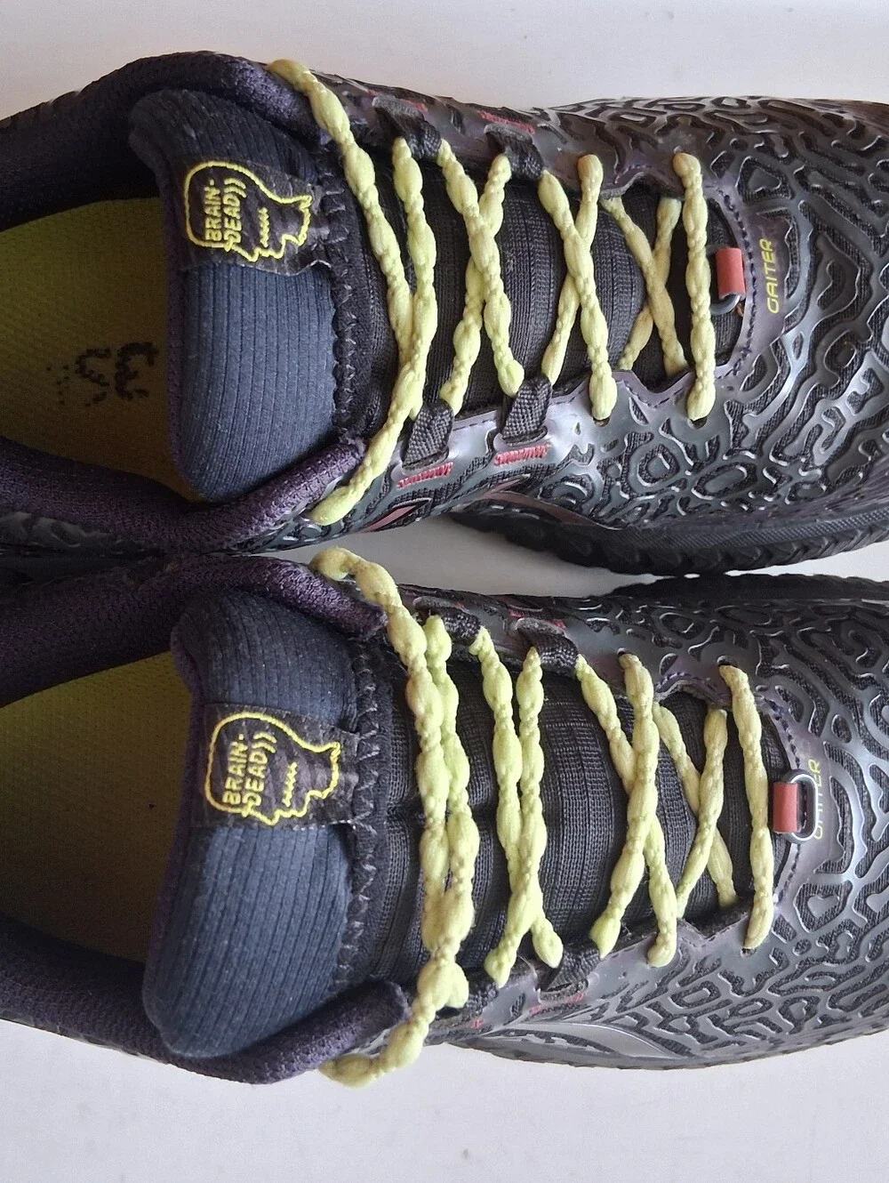 BrainDead X Asics Trabuco Max Black Cinnabar Women's Running Shoe * Size: 6.5 - Picture 6 of 8